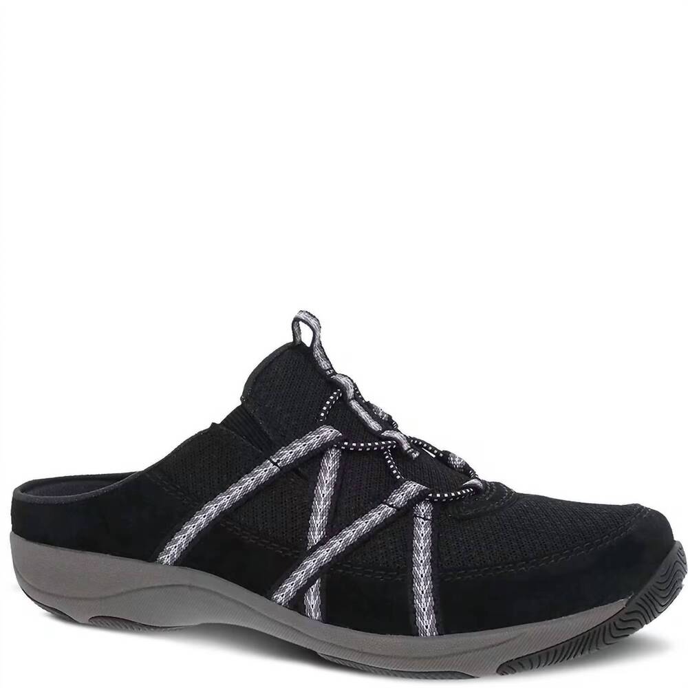 NEW DANSKO women's hayleigh open-back sneaker in black suede